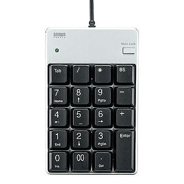 サンワサプライ USB2.0ハブ付テンキー NT-17UH2SVN 管理No. 4969887692905