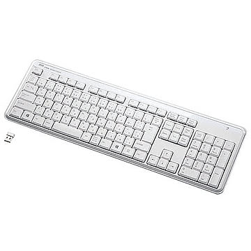 サンワサプライ 静音スリムキーボード SKB-WL29W 管理No. 4969887694701