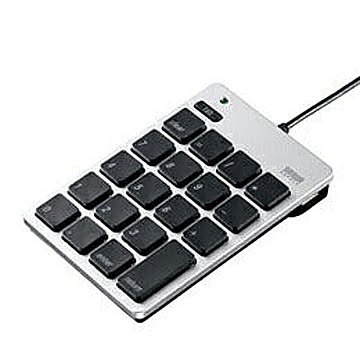 サンワサプライ　USB2.0ハブ付テンキー　NT-M18UHSV 管理No. 4969887669136