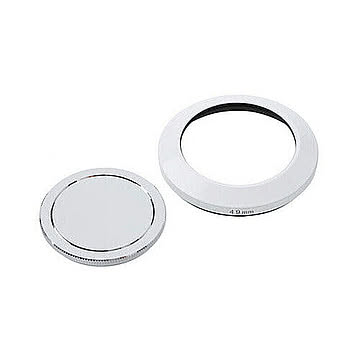 エツミ メタルインナーフード+キャップセット49mm(ホワイト) E-6474 管理No. 4975981647499