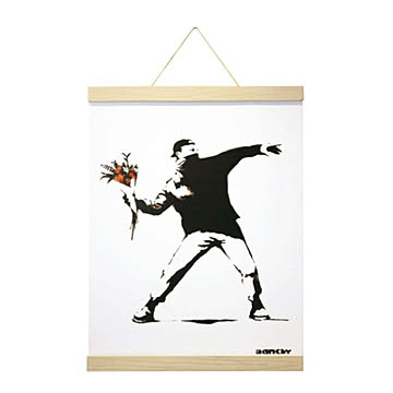 【bicosya/美工社】Banksy /バンクシー Molotov　モロトフ　ハンガー仕様