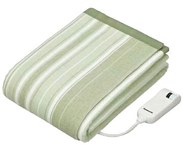 電気毛布 洗える 電気かけしき毛布 180×130cm グリーン  パナソニック DB-R31MS