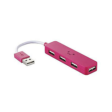 エレコム USB2.0ハブ(コンパクトタイプ) U2H-SN4NBF4PN 管理No. 4953103277090