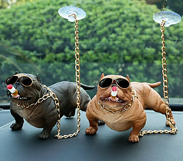 ブルドッグ 装飾 カーインテリア 車 カーアクセサリー かわいい フレンチブルドック カッコいい サングラス イカツイ ダッシュボード 置物 吸盤
