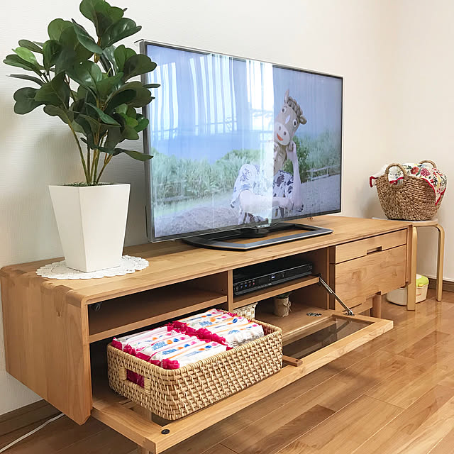 テレビ台の収納40選！インテリアに馴染む収納アイテムや意外なアイデア 