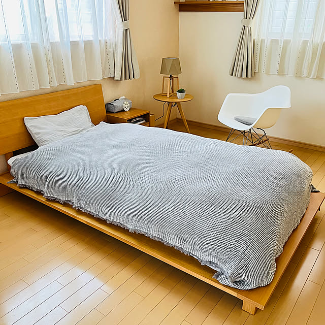 Bedroom,好きなものに囲まれた暮らし,THETA,ローベッド,ベッド,ナチュラル,北欧,ナチュラルモダン akmama_khの部屋