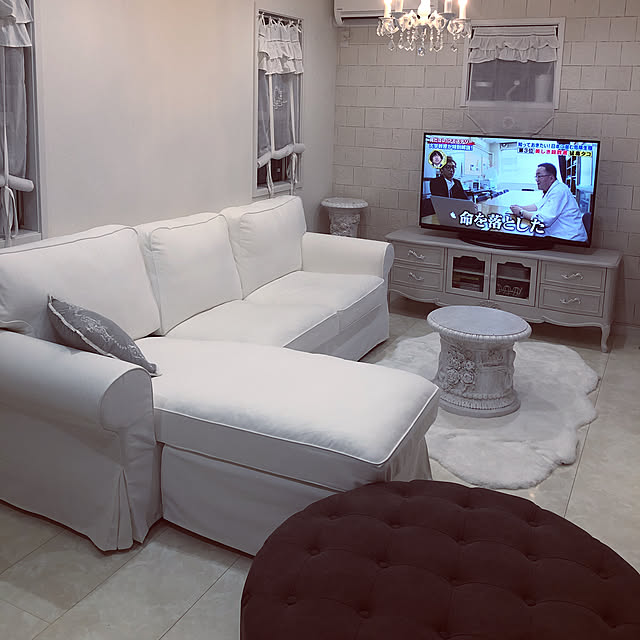 フレンチ,ソファー,ラブラドール,ホワイトインテリア,Lounge wakameの部屋