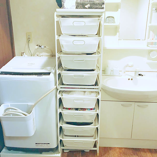 Bathroom,セリア,整理収納仕切りケース,IKEA,100均,アルゴート,洗面所,脱衣所 kumiの部屋