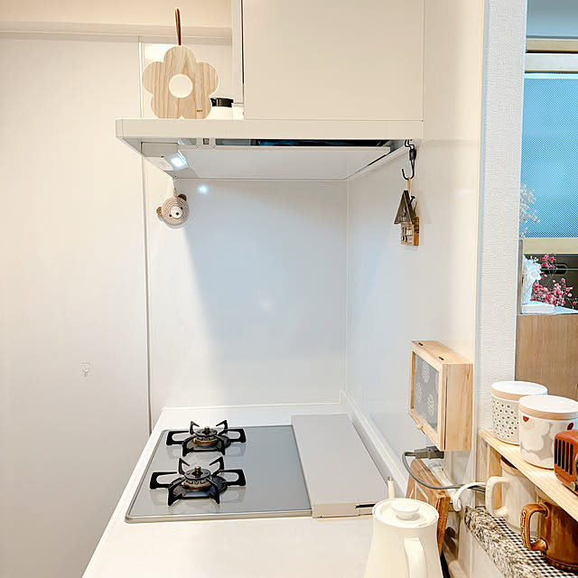 Kitchen,給湯器カバーDIY,排気口カバー,コンロ周り,すっきり暮らす,イベント参加,ごちゃ混ぜｲﾝﾃﾘｱの会,マリメッコラテマグ,プケッティ,ウニッコ hanaの部屋