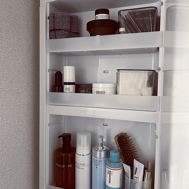 スキンケア,洗面所,1LDK,賃貸,IKEA,100均,一人暮らし,Bathroom Kiiの部屋