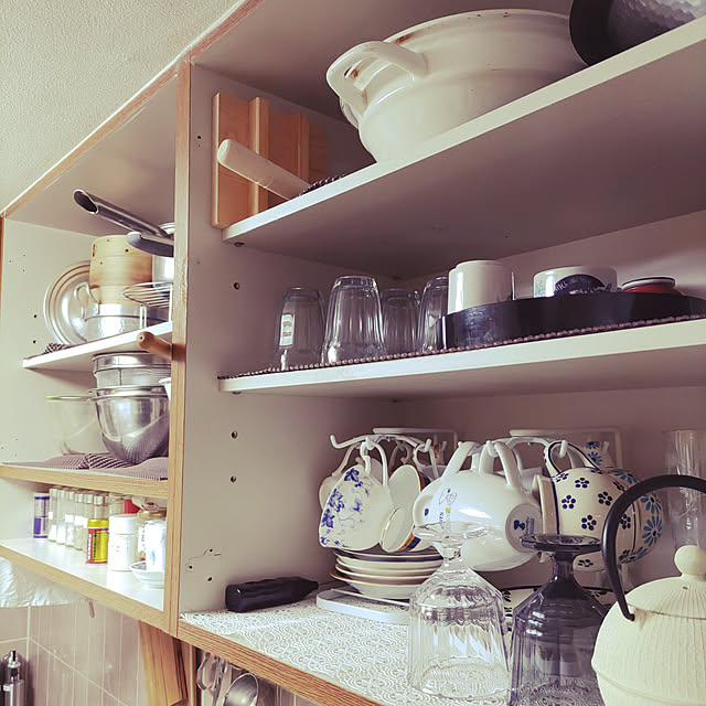 Kitchen,やめたこと,吊り戸棚の扉 nyankonecoの部屋