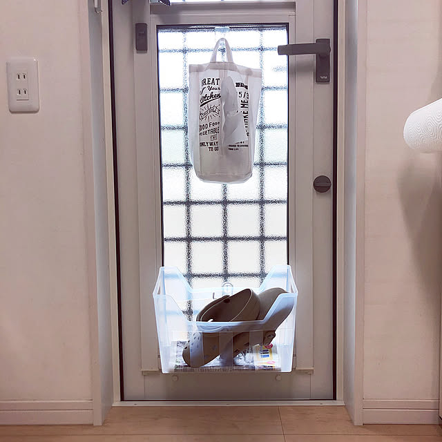 スリッパ収納,勝手口,セリア,Entrance yukie52の部屋
