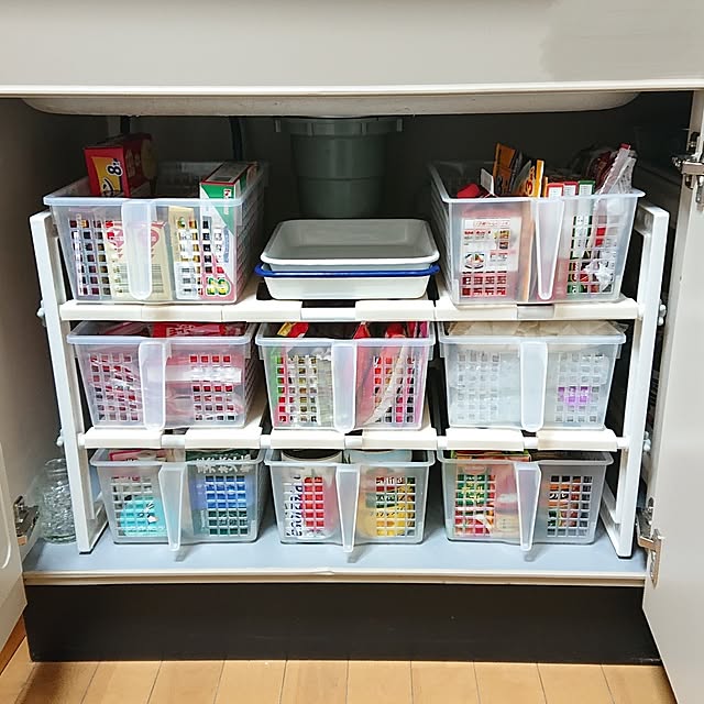 Kitchen,お家見直し,賃貸インテリア,シンク下スライドラック yukapppyの部屋