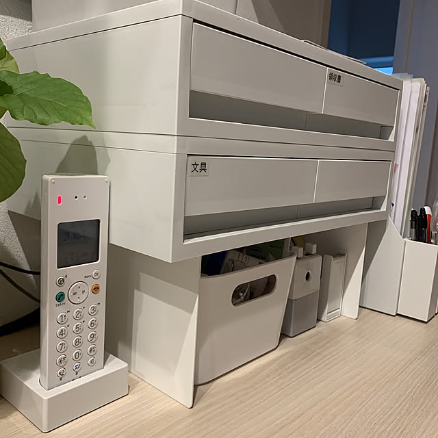 コの字家具・コの字ラック,シンプル,マイホーム,注文住宅,シンプルな暮らし,シンプルホーム,IG→kana_home,ナチュラル,収納,観葉植物,Kitchen kana_homeの部屋