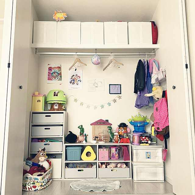IKEA,クローゼット収納,ニトリ,サリュ！,ワイヤーネットDIY,突っ張り棒,Overview ikotanの部屋