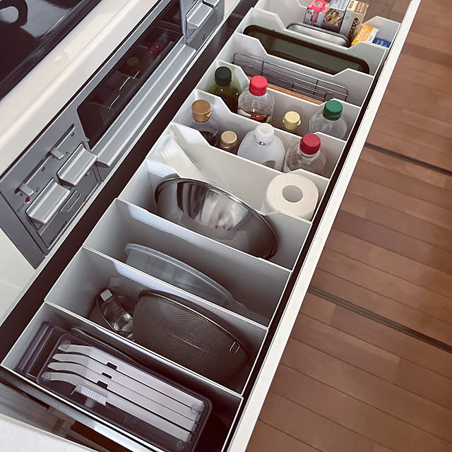 Kitchen,調理道具収納,スッキリ収納,誰でも真似できる収納術,100均ファイルボックス,シンプルインテリア,100均アイテム,ダイソー,ファイルボックス収納,キッチン収納 siosai10の部屋