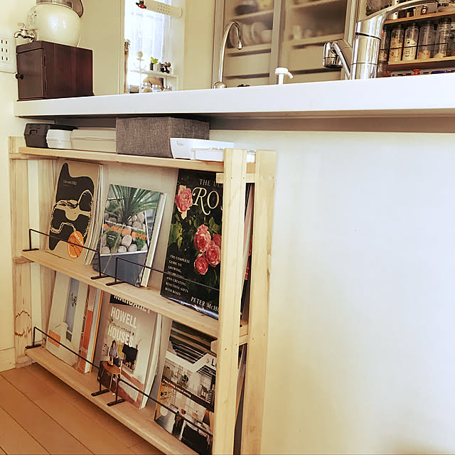 My Shelf,シンクまわり,スノコ棚ＤIＹ,すきま収納,マガジンラックDIY,10000人の暮らし,手作り棚 m.h.mammyの部屋