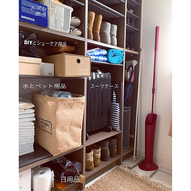 収納,シューズクローク,下駄箱,納戸,迷走系インテリア,ぶらりん同好会,いいね押し逃げごめんなさい,いつもありがとうございます♡(*´Θ`),コメントお気づかいなく( ¨̮ ),Entrance mogの部屋