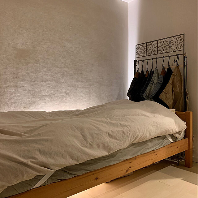 間接照明,一人暮らし,無印良品,Bedroom genchanの部屋