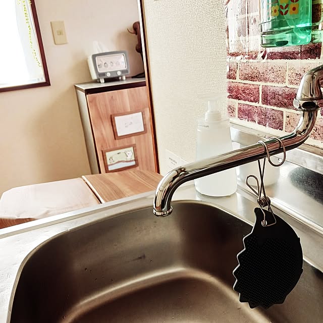 Kitchen,スポンジ置き場,吊り下げ,浮かせる 5101103の部屋