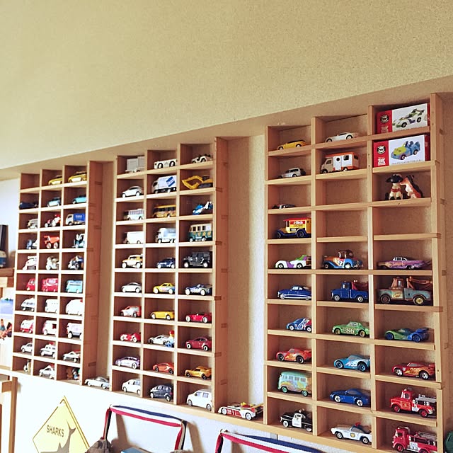 My Shelf,小物収納,ディスプレイ棚DIY,ディスプレイ棚,おもちゃ棚,おもちゃ収納,子供がいる家,子供部屋,こども部屋,DIY,トミカ収納,トミカ棚,トミカ収納&ディスプレイ,トミカ Luracoの部屋