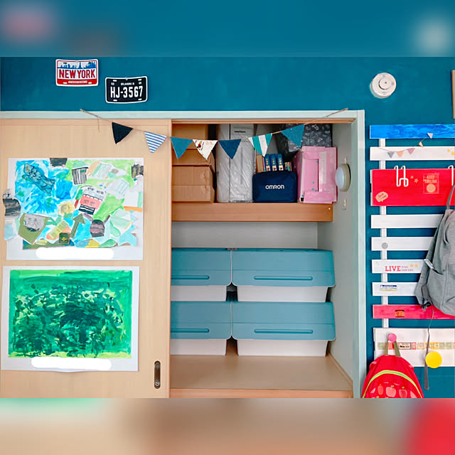 子供部屋,和室を洋室に,押し入れ収納,収納,収納ケース,収納見直し,RoomClipショッピング,おうち見直しキャンペーン,おうち見直しキャンペーン当選♡,My Shelf rumi_ebiの部屋