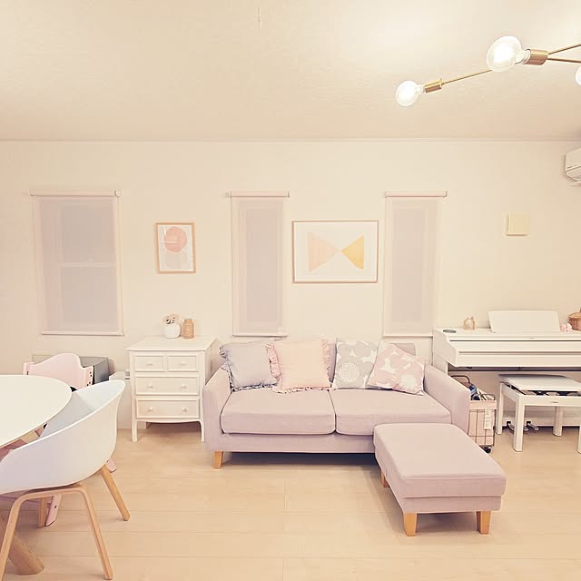 Lounge,北欧インテリア,ナチュラル,ピアノ,ダイニングテーブル,Francfranc,北欧,ニトリ,ホワイトインテリア,HAY,カフェ風インテリア,ケーラー,建売住宅,子どもと暮らす,ピアノがある部屋,好きな風景,HAYチェア,建売住宅だけど可愛く☆,建売住宅をおしゃれに,ディスプレイコーナー miyuの部屋