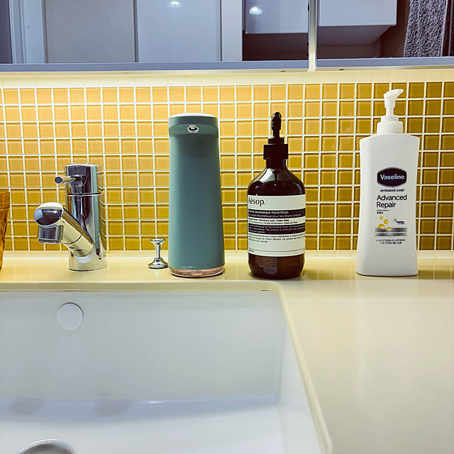 Bathroom,イソップハンドソープ,イソップ aesop,洗面台,賃貸マンション,フォロー&いいね ありがとうございます♡,すっきり暮らす,シンデレラフィット,マンション暮らし LoveMの部屋