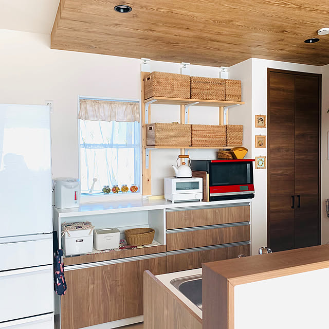 Kitchen,ニトリのバスケット,ニトリ,建売住宅,建売をオシャレにしたい,DIY,建売住宅diy maca_LFの部屋