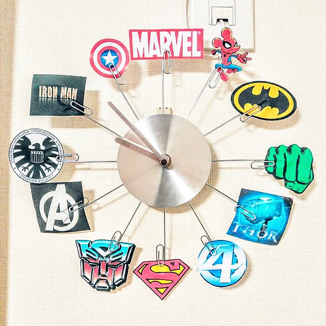 Bedroom,アメキャラ,マーベル,アメトイ,アメリカントイ,スパイダーマン,アメリカン,MARVEL,時計,コペンハーゲン,フライングタイガー,スーパーマン ChacoLvBBの部屋