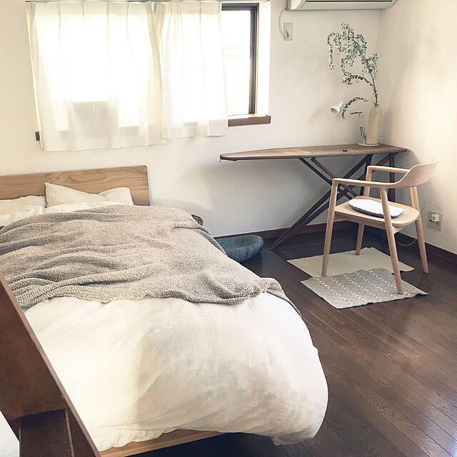 Bedroom,Bedroom,無印良品,カフェ風,ナチュラル __________mocoの部屋