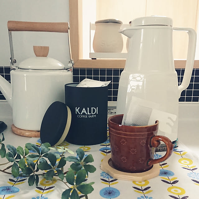 Kitchen,いつもありがとうございます❤️,2019/5/11,KALDIのキャニスター缶,ドリップコーヒーの保管 sachiの部屋