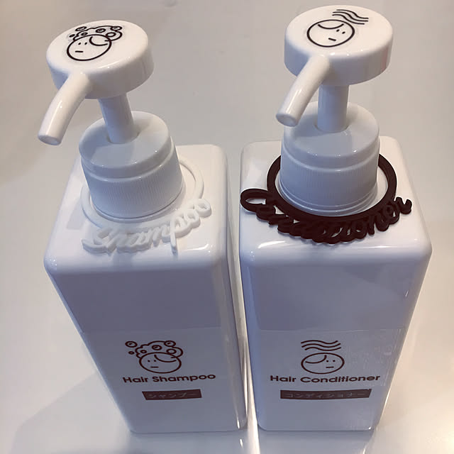 Bathroom,Franc Franc,コンディショナー,モノトーン,ホワイトインテリア,ホワイトが好き,シャンプー,詰め替えボトル,無印良品,ラベル 3ayuの部屋