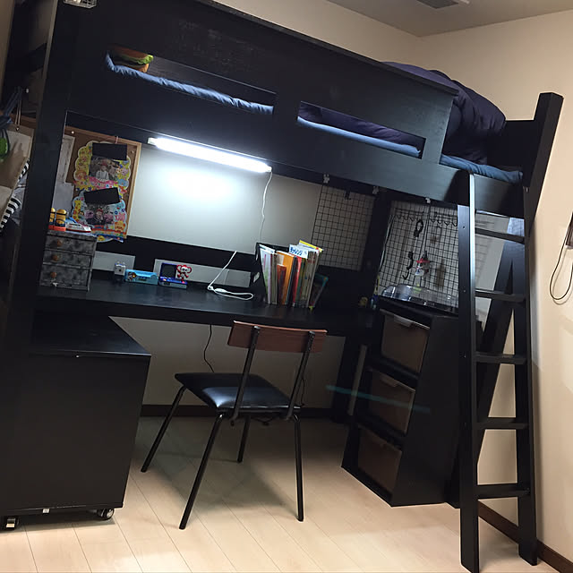 Overview,システムベッド,ロフトベッド,男の子の部屋,4.5畳,ダイソー,全館空調,ア❤ホーム koroの部屋