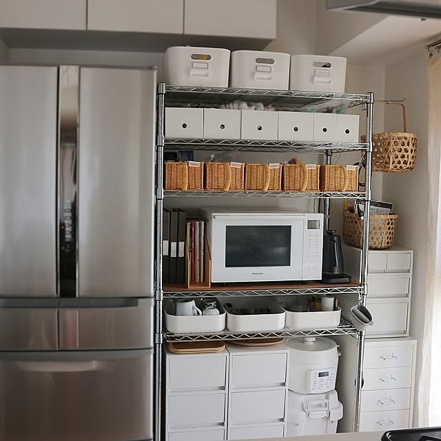 Kitchen,新生活,無印良品,IKEA,シンプル,整理収納,すっきり暮らしたい,シンプルな暮らし,防災対策,賃貸インテリア,キッチン収納,スチールラック,防災,シンプルインテリア,ホワイトインテリア,モニター応募投稿,ミニマムに暮らしたい aya_blueの部屋