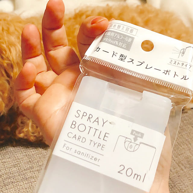 キャンドゥ購入品,おすすめ,おすすめ商品,クリア,スプレーボトル,除菌用アルコール液,詰め替え容器,ミストタイプ,カード型スプレーボトル,キャンドゥ,Overview eriharuの部屋