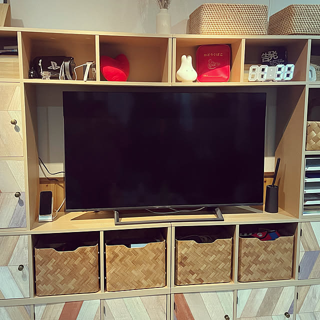 パルプボードボックス,100均,セリア,IKEA,無印良品,照明,Lounge chouchouの部屋