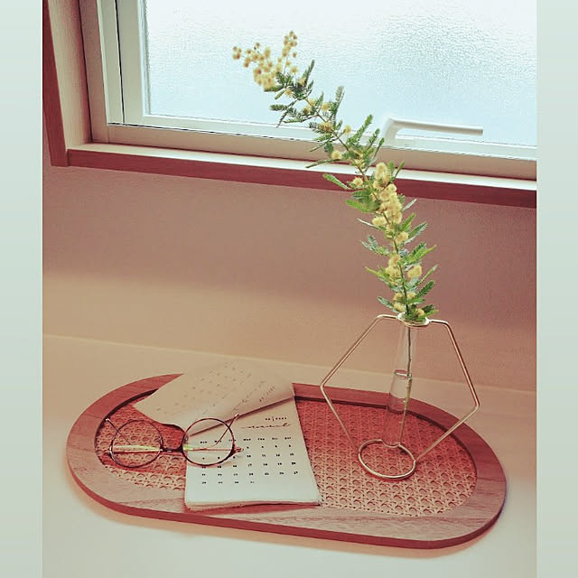 My Desk,テーマのあるお部屋作り,ミモザ,一輪挿し,韓国インテリア,ファブリックカレンダー nasieの部屋