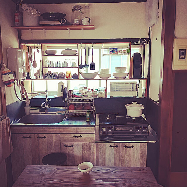 Kitchen,昭和レトロ,借家リノベーション,diy 大好き mionotakaraの部屋