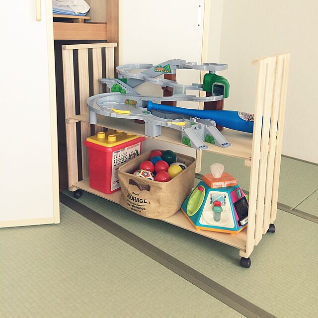 My Shelf,すのこDIY,押入れ収納,おもちゃ収納,DIY hikaの部屋