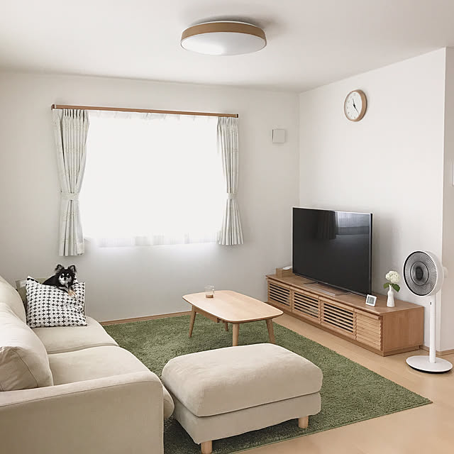 犬と暮らす,ダイニング,無印良品,建売住宅,山善バスケットトローリーモニター応募,建売,北欧,犬のいる暮らし,Overview,ledシーリングライト,シーリングライト fumiの部屋