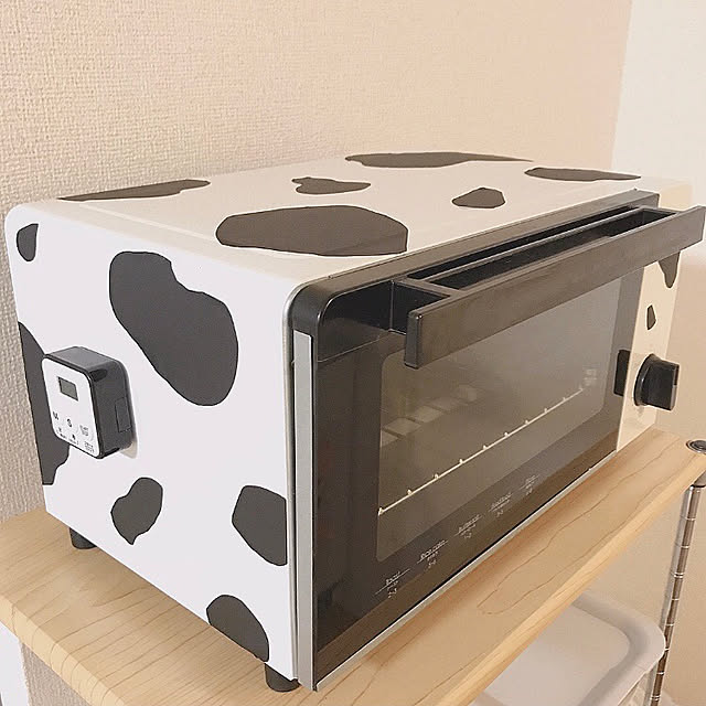 Kitchen,Black＆White,マスキングテープリメイク,リメイク,牛柄,モノトーン,ニトリ,DIY Mizukiの部屋