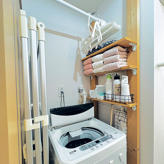 Bathroom,ラブリコ,洗濯機上収納,一人暮らし,1LDK,賃貸,ひとり暮らし Kog_onの部屋