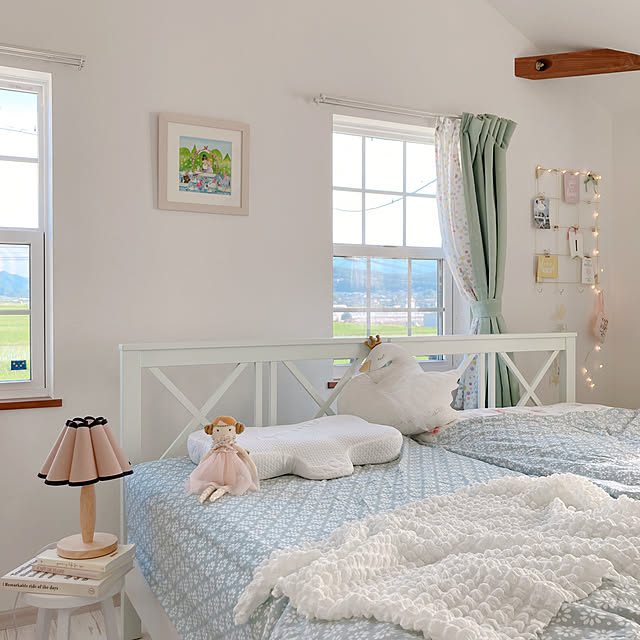 ミニラボ,夏の暮らし準備2023,首肩サポートまくら,PillowRelease,NEWPEACE,寝具,枕,海外インテリアに憧れる,勾配天井,ホワイトインテリア,物語に出てくるようなおうちに憧れる♡,韓国インテリア,ナチュラルインテリア,絵本に出てくるようなおうち,フレンチカントリー,ナチュラルキッチン,ニトリ,ベルメゾン,Bedroom lala.waltzの部屋