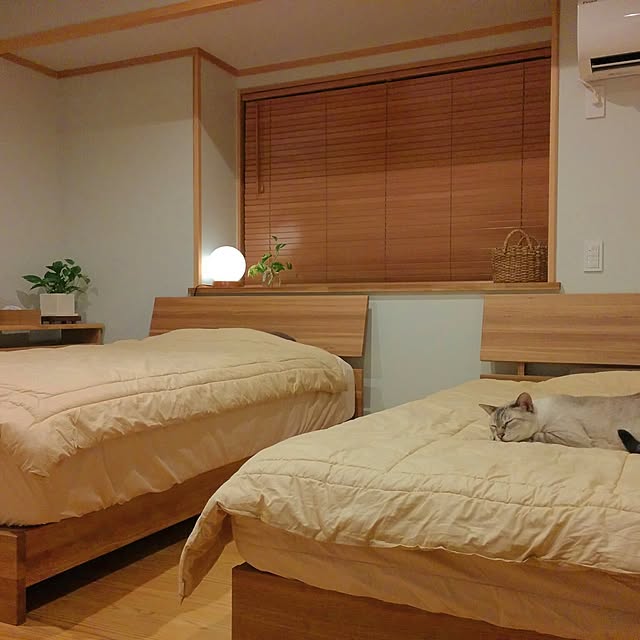 Bedroom,平屋,無垢材,北欧家具,新築,インテリア,田舎暮らし,新築一軒家,北欧,和モダン,マイホーム,和風,雑貨,北欧インテリア,暮らし,ベット,寝室,ベットルーム hiraya2015の部屋