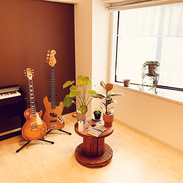 ギター,趣味,観葉植物,植物のある暮らし,音楽のある暮らし,DIY,北欧,おうち時間,無印良品,Overview toshiの部屋