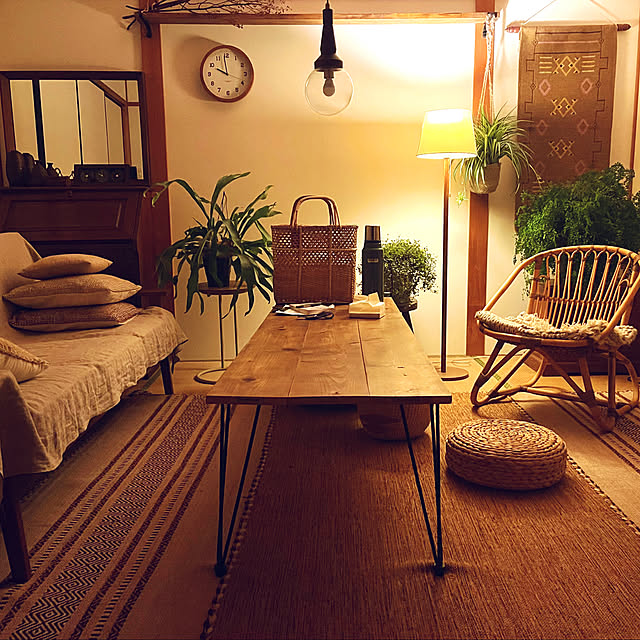 Lounge,夜の風景,見てくださる皆様に感謝♡,いつも皆さんに癒されてます,毎日暑い…,久しぶりの投稿です,冷たいハーブティーを水筒に,ナチュラル素材,田舎ライフ kaochiの部屋
