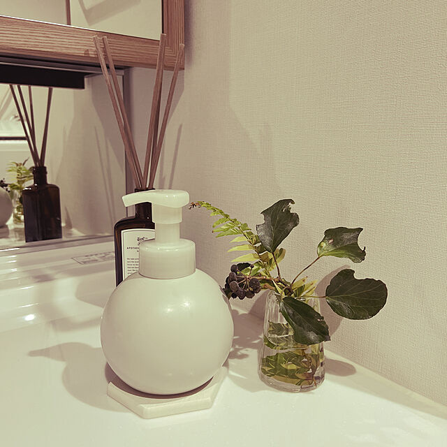 KEYUKA,ホワイトインテリア,ザラホーム,シンプルが好き,観葉植物,ナチュラル,Bathroom makiiii.15の部屋