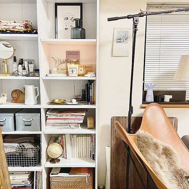 白い棚,ベルメゾン家具,ひとり暮らし 1K,アートのある暮らし,賃貸マンション,一人暮らしインテリア,一人暮らし,狭い部屋,1K,賃貸,My Shelf tomokamotoの部屋