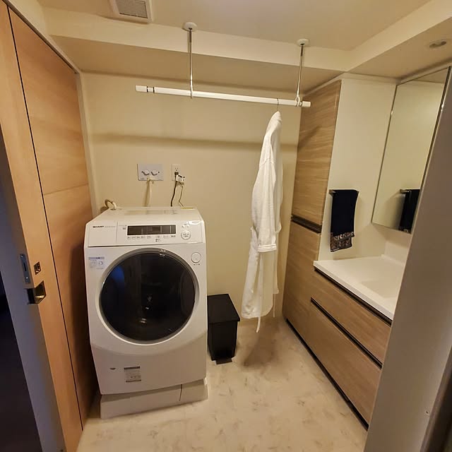 Bathroom,シンプル,ホスクリーン,何も置かない,すっきりとした暮らし,すっきり暮らす,便利アイテム spkの部屋